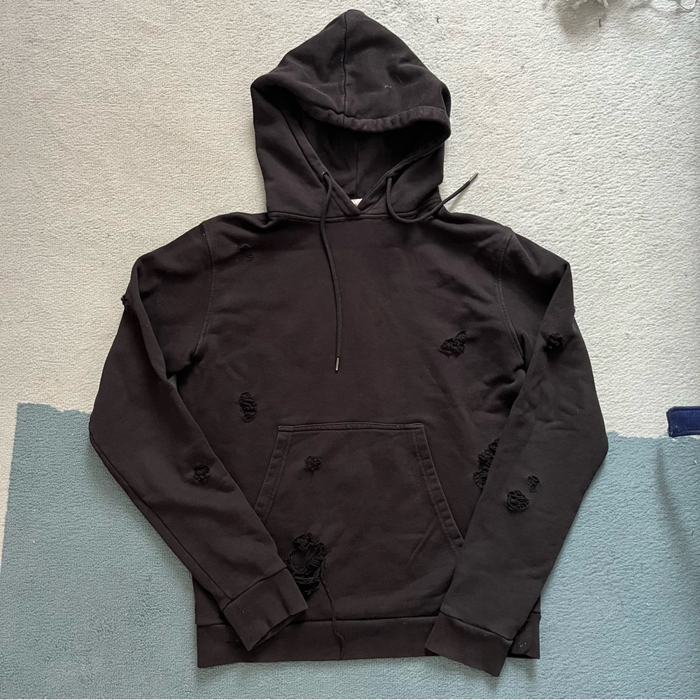 Sandro Paris Distressed Hoodie